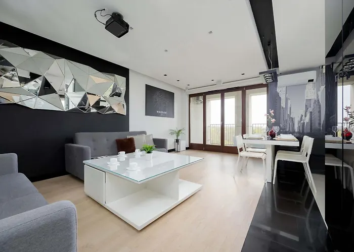 Pokorna Modern Apartment With Balcony & Parking Warsaw By Noclegi Renters
