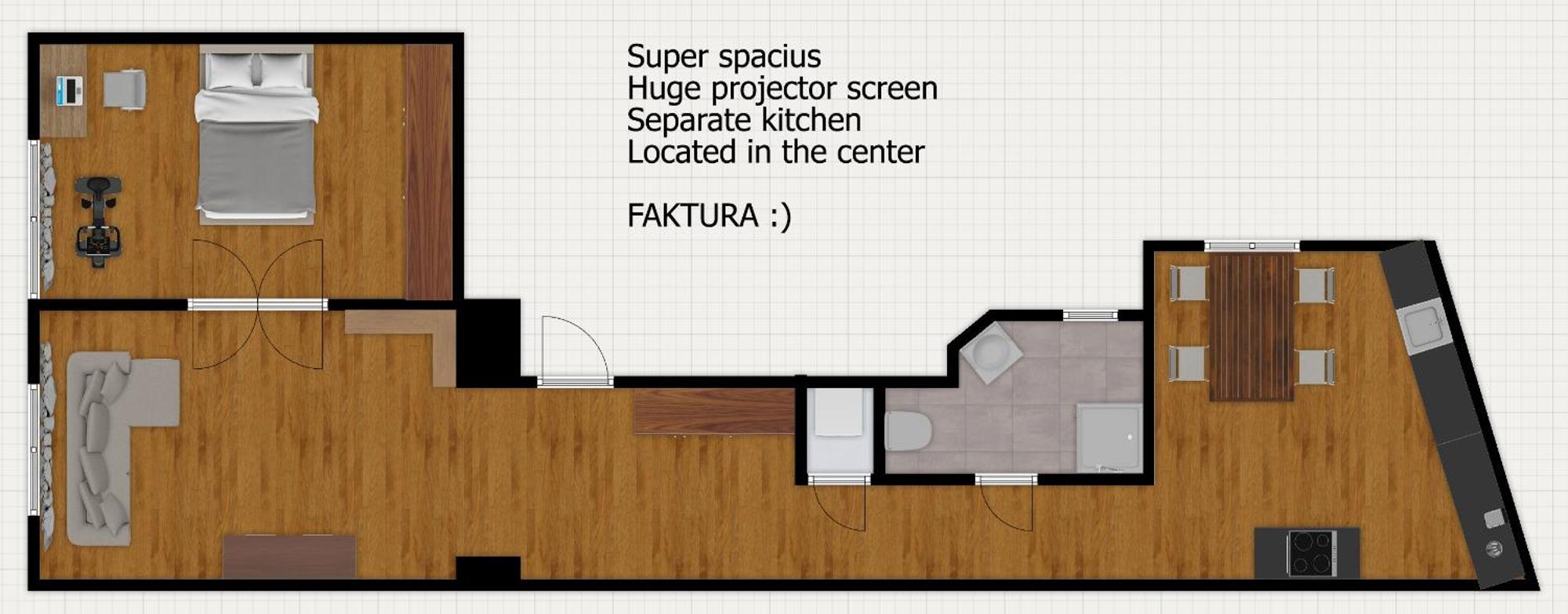 Apartel Lux Plac Unii 72m2 * Varsóvia