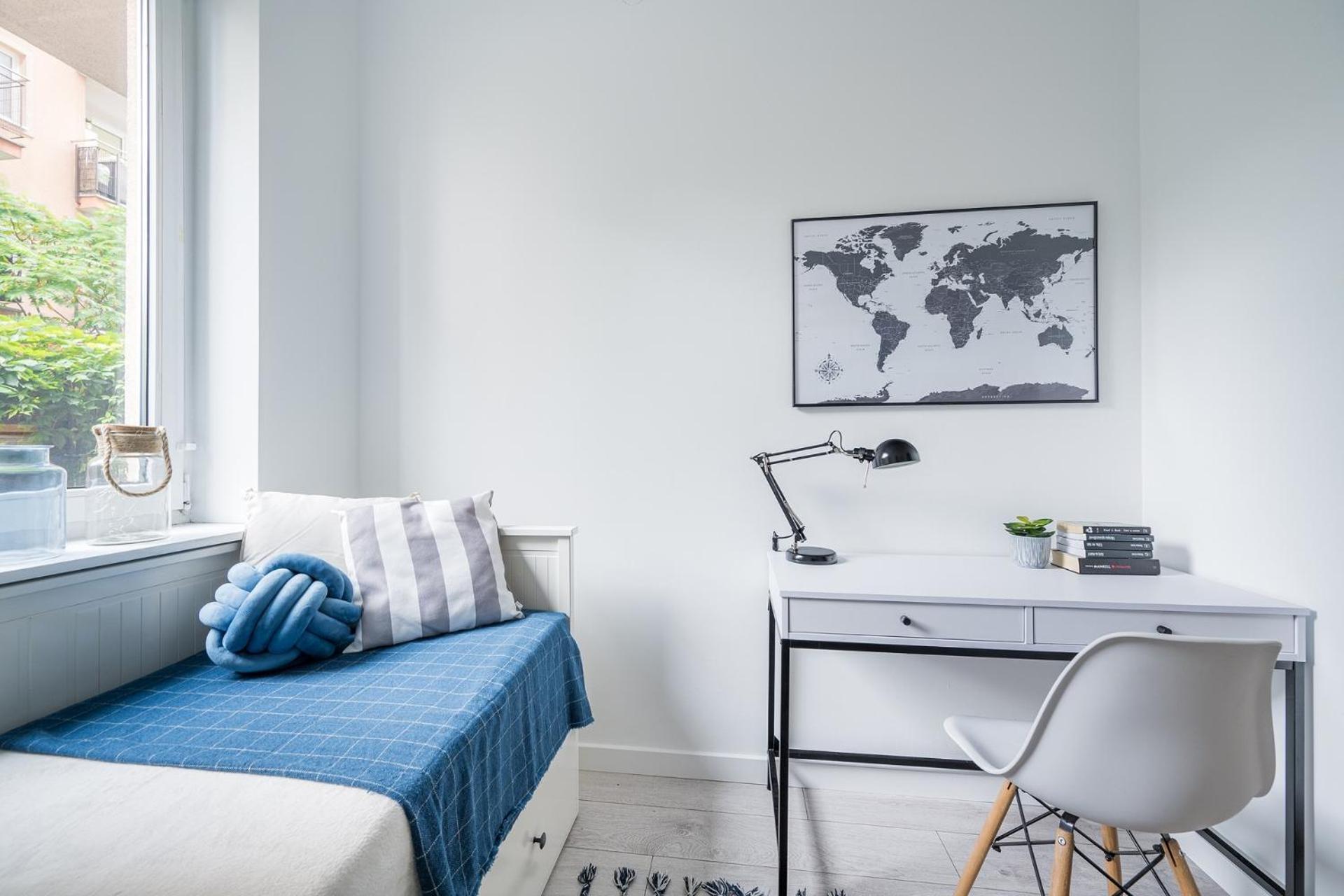 Apartment Paslecka Apartments - Workspace - By Rentujemy Warsaw