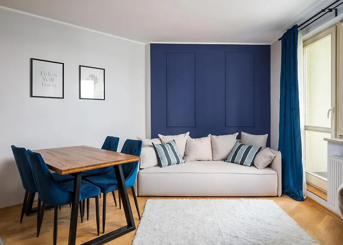 Metro Wilanowska Blue Apartment