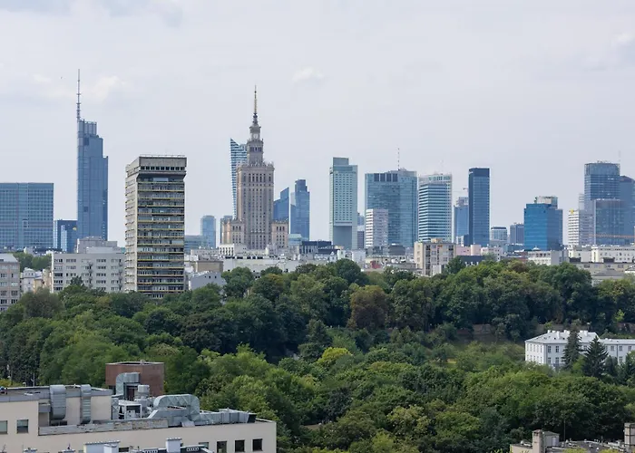 Studio On The 15Th Floor With A View Of The Warsaw Panorama By Noclegi Renters