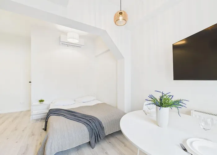Bright Apartments With Air Conditioning Near The Copernicus Science Center In Warsaw By Noclegi Renters