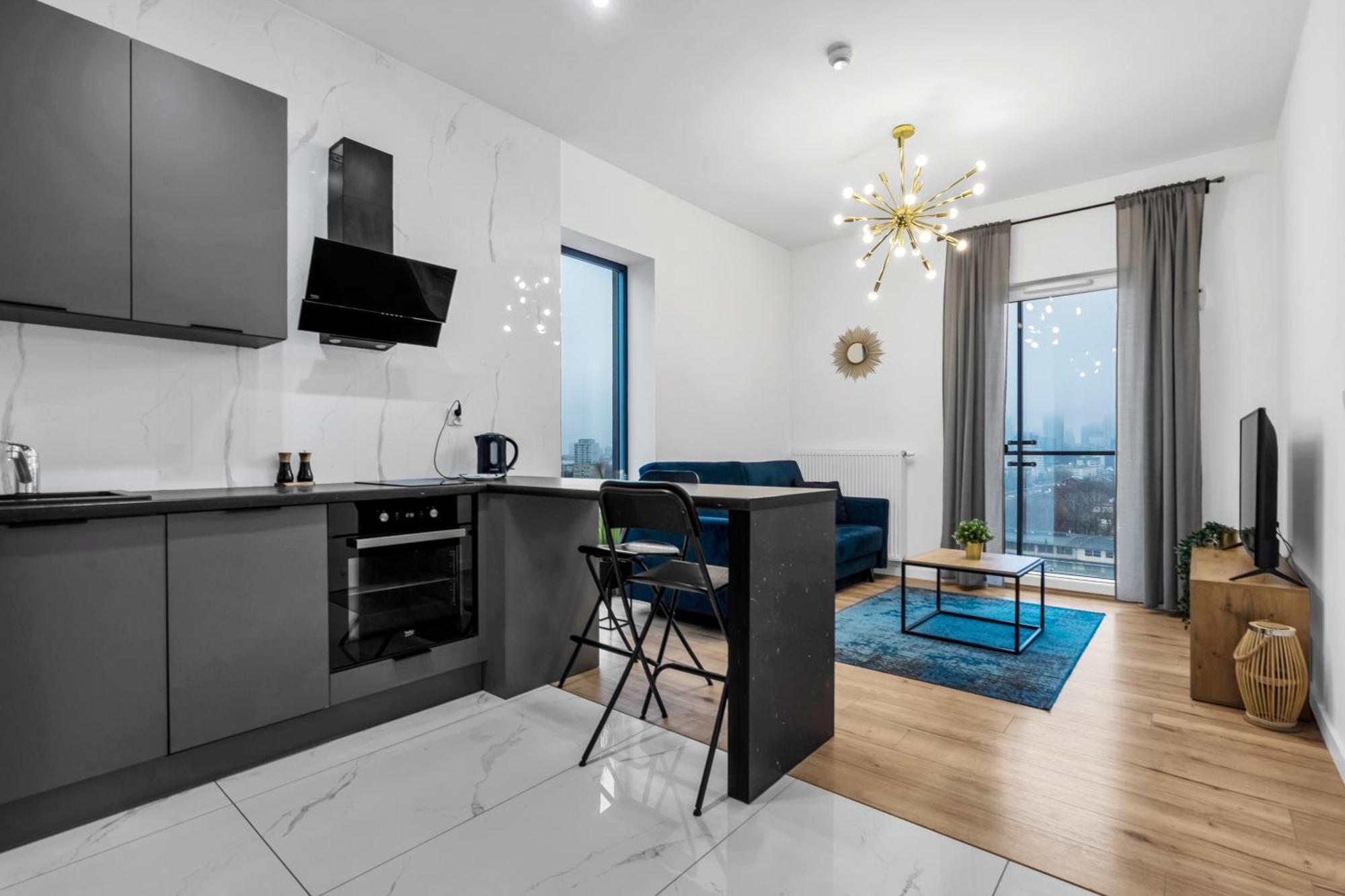 Apartment Business - Air Conditioning, 10th Floor, View, Balcony - By Rentujemy *