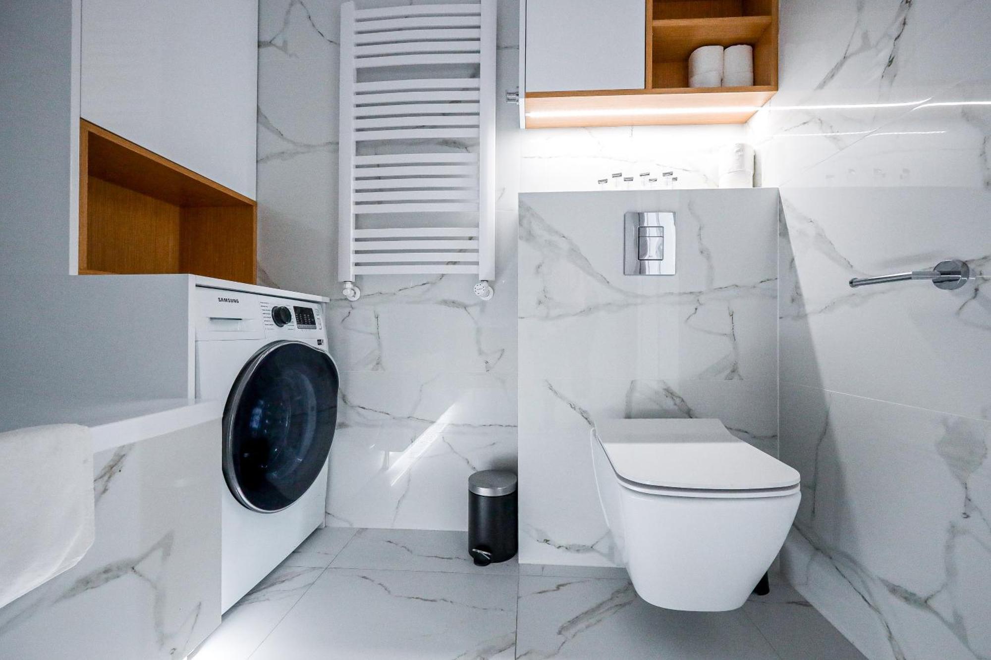 Căn hộ Kasprzaka 29 Wola Tower 3 Rooms, 80m2 16th Floor, Free Garage By Perfect Warsaw