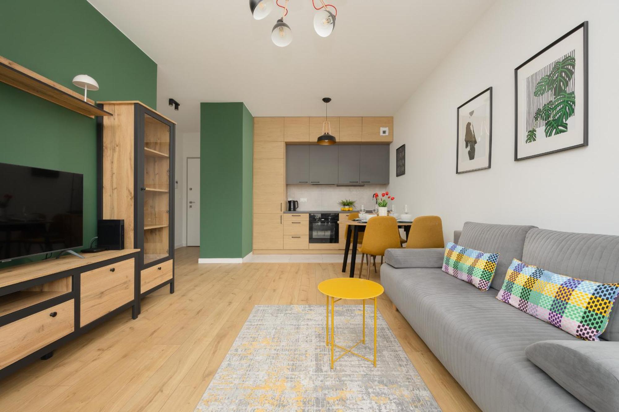 Apartment With Parking And Balcony In Mokotow By Rent Like *