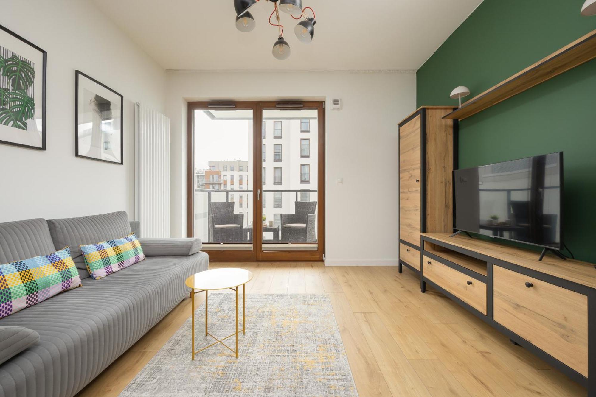 With Parking And Balcony In Mokotow By Rent Like Apartment Warsaw