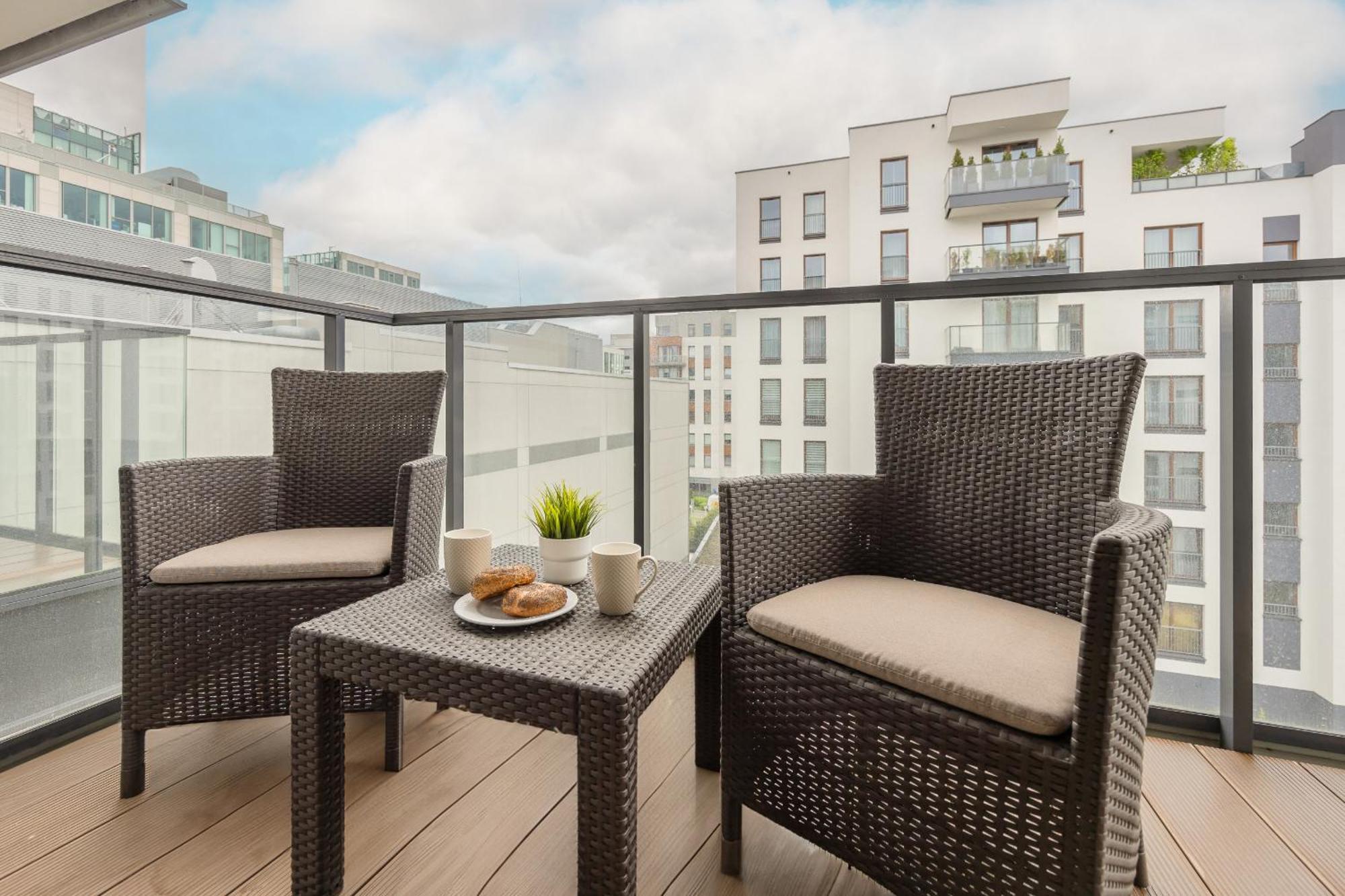 With Parking And Balcony In Mokotow By Rent Like