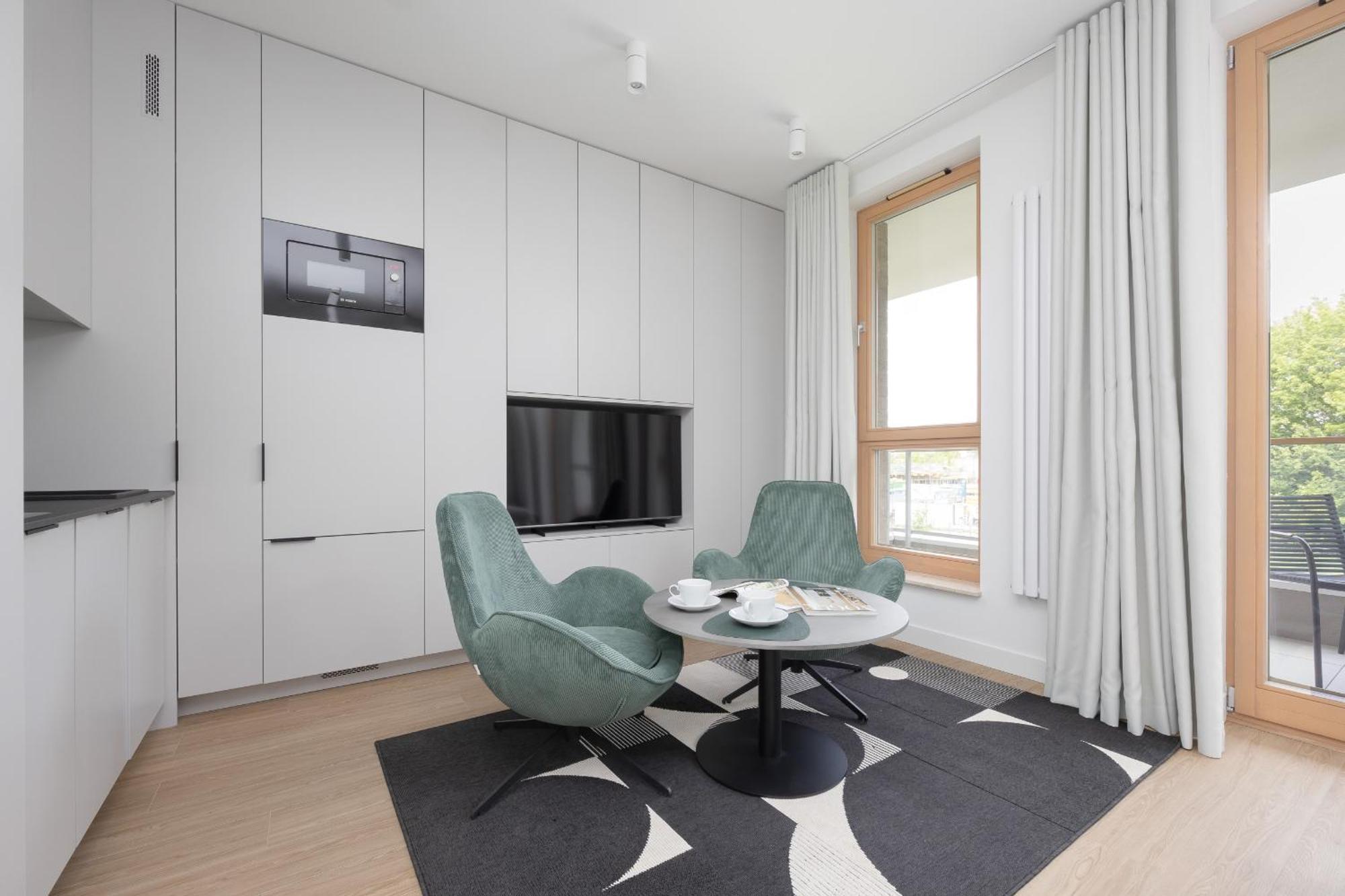 Exclusive And Modern In With Air Conditioning And Desk By Renters Prestige Apartment Warsaw