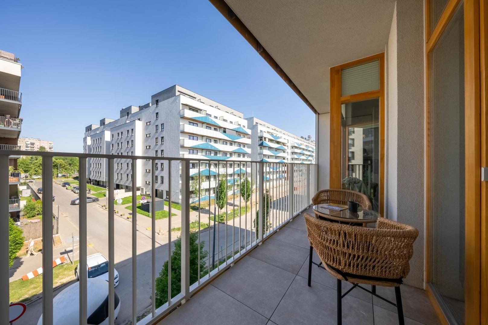 Apartment Mokotow - Balcony, Ac, Bus & Park Nearby *