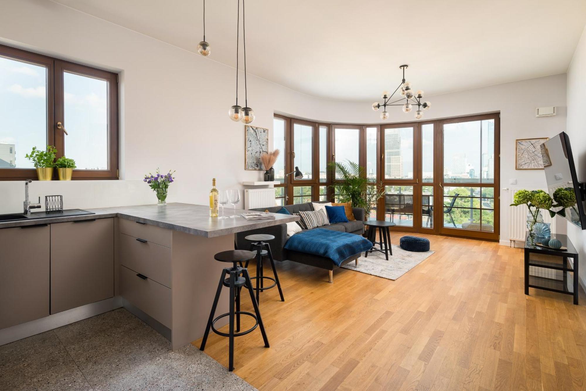 Apartment Luxury 2-bedroom Penthouse Skyline 15m Terrace, Garage, Gym, Rooftop & Only 500 M To Metro *