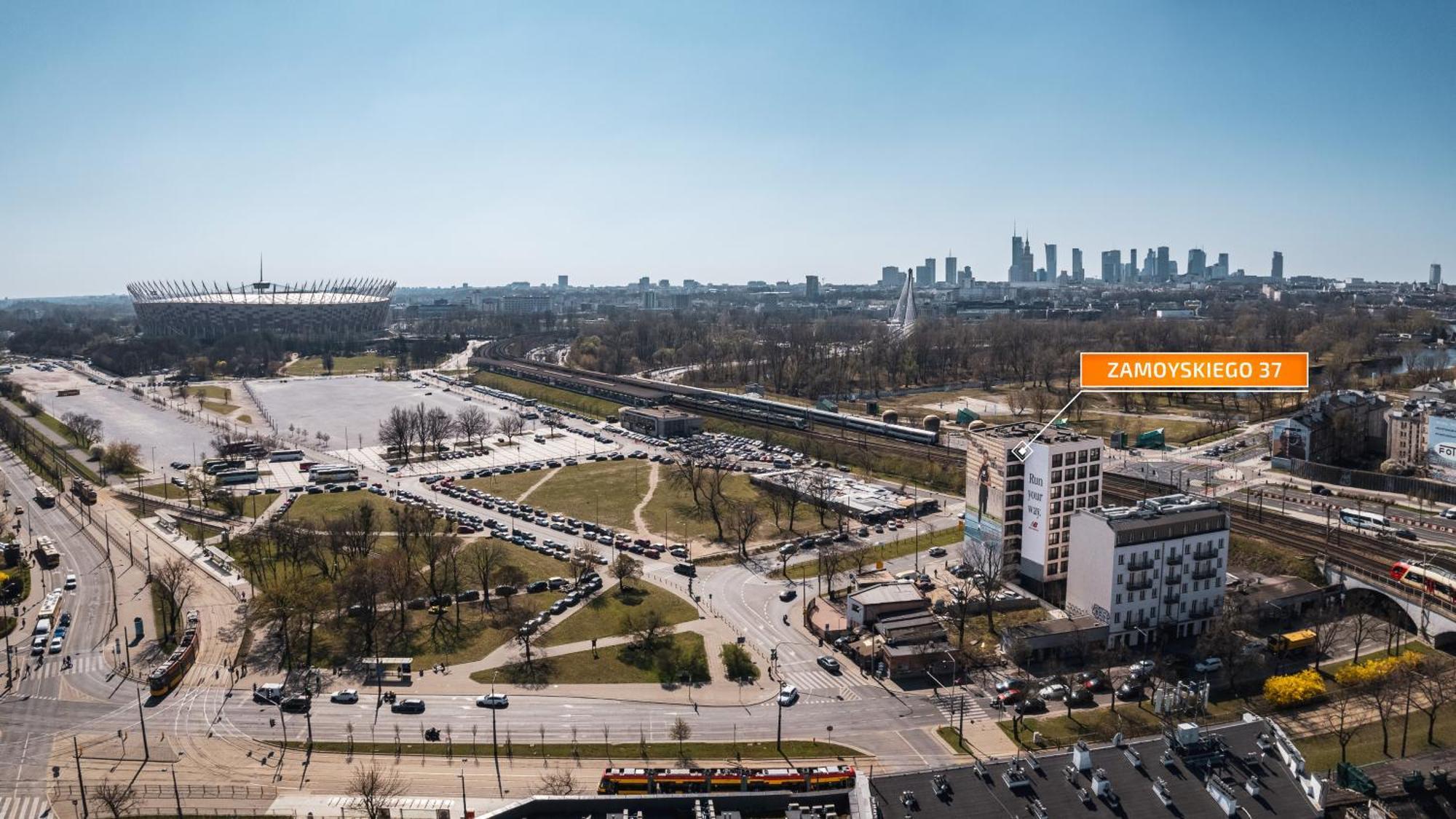 Zamoyskiego Near Pge National Stadium By Sun & Snow