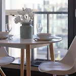 Bright Blue Apartment With Balcony, Parking And Air Conditioning In Warsaw By Noclegi Renters