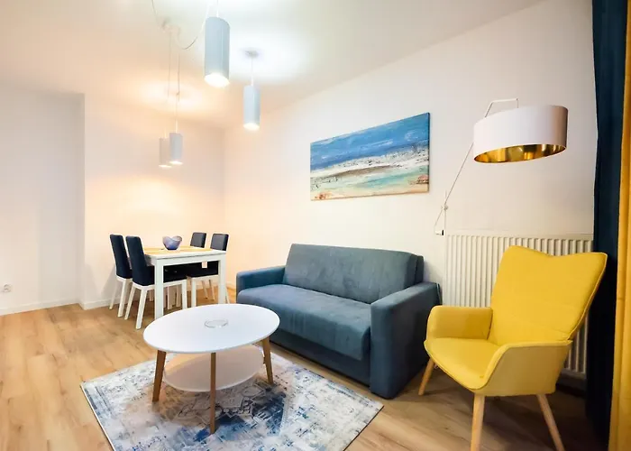 Bliska Wola Navy Blue Business Apartment
