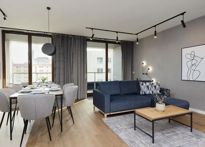 Business Apartment Wola With Parking Place By Noclegi Renters