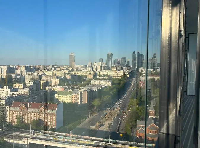 Kasprzaka Beautiful City View Apartament