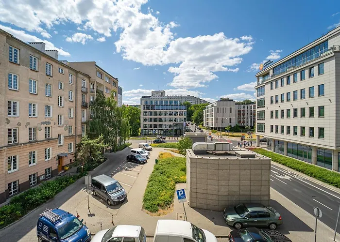Powisle Business Apartments - Balcony, Workspace - By Rentujemy