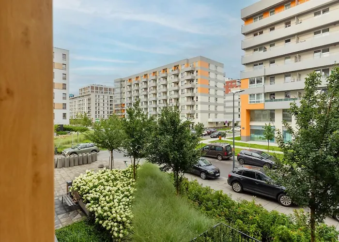 Modern Apartment With Balcony Mokotow Business Centre By Noclegi Renters