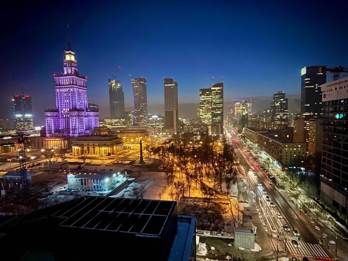 Super Blue Scisle Centrum Dwie Linie Metra Netflix Wifi 300 Mbs Panorama Miasta Apartment Warsaw