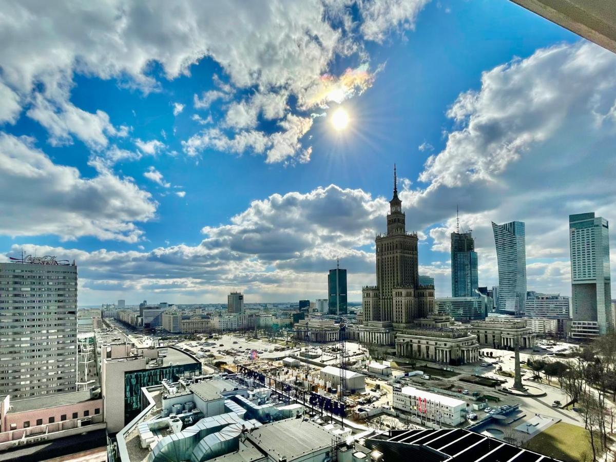Apartment Super Blue Scisle Centrum Dwie Linie Metra Netflix Wifi 300 Mbs Panorama Miasta Warsaw