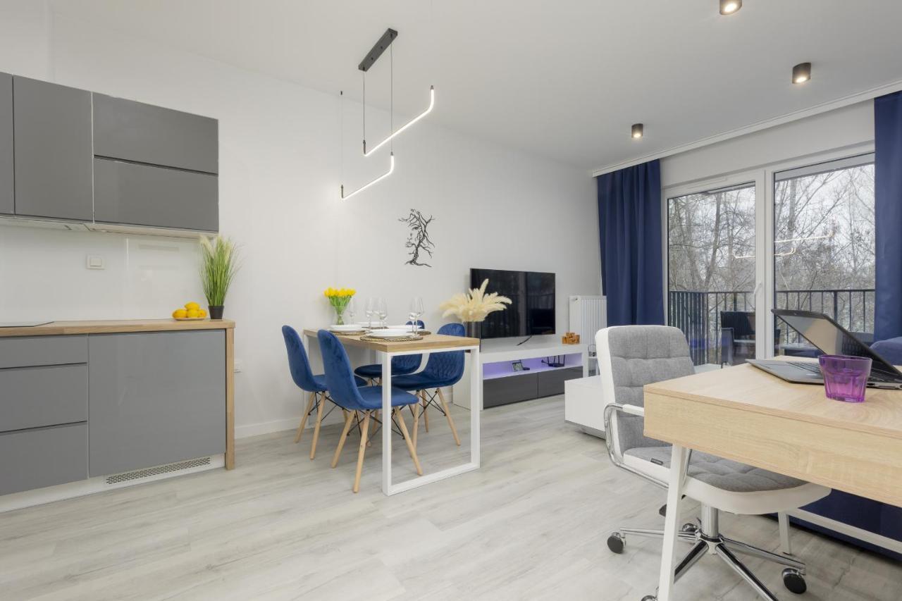 Dark Blue And Grey With Pastel Bedroom In By Renters Apartment Warsaw