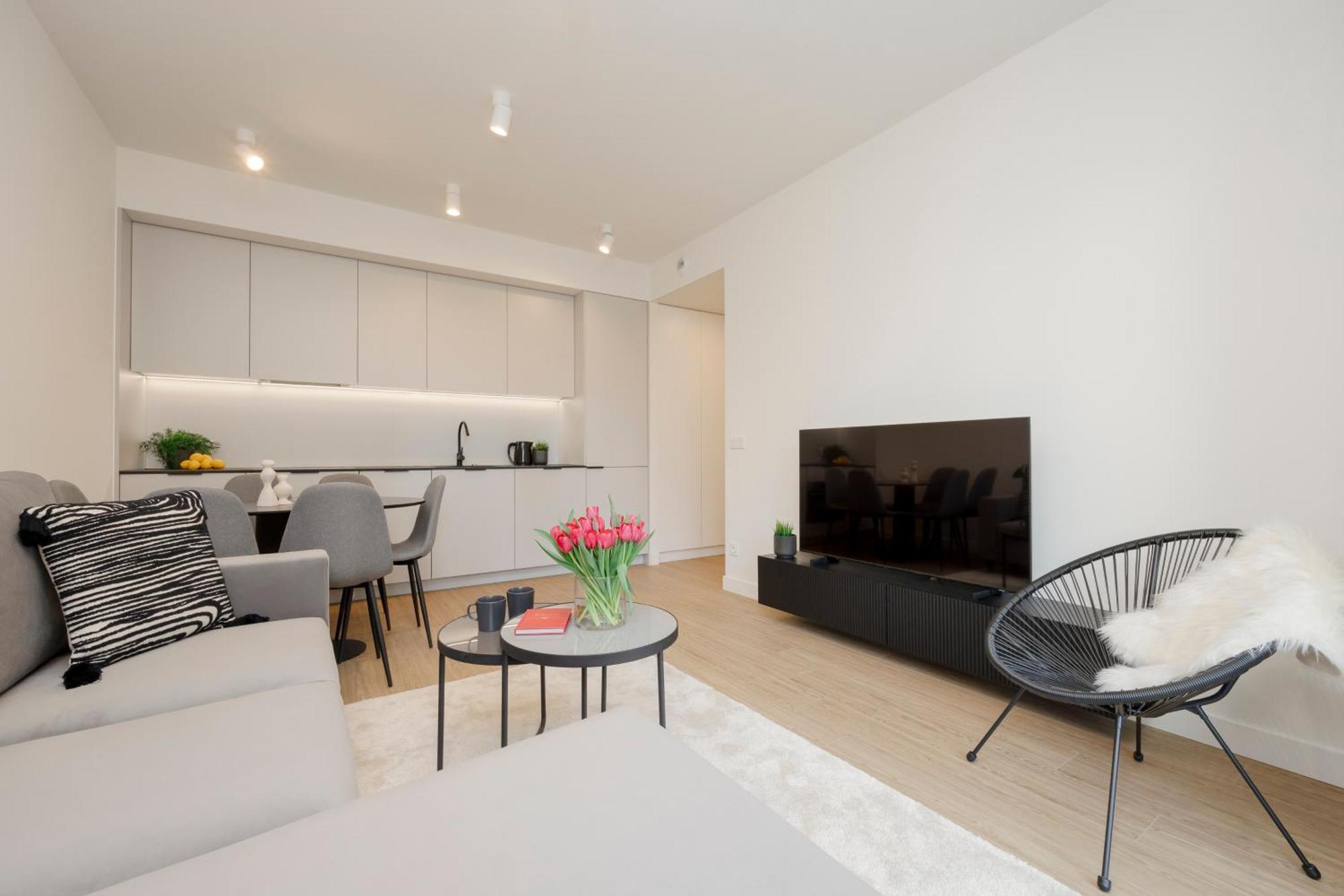 Three-bedroom Mokotow With Balcony By Renters *