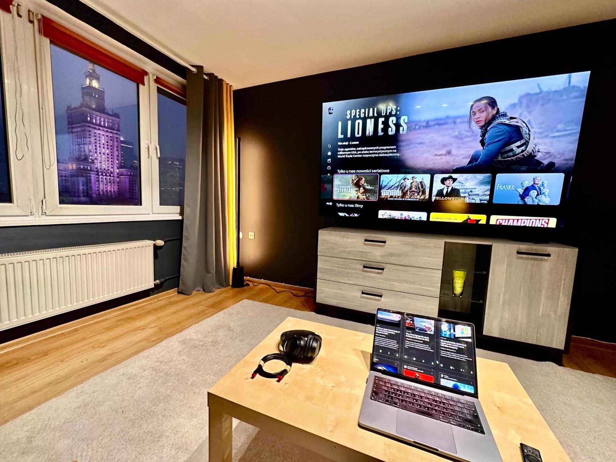 View 3 Fast Wifi 1gbs 85'tv Amazontv Hbo Disney+ Apartament Warszawa