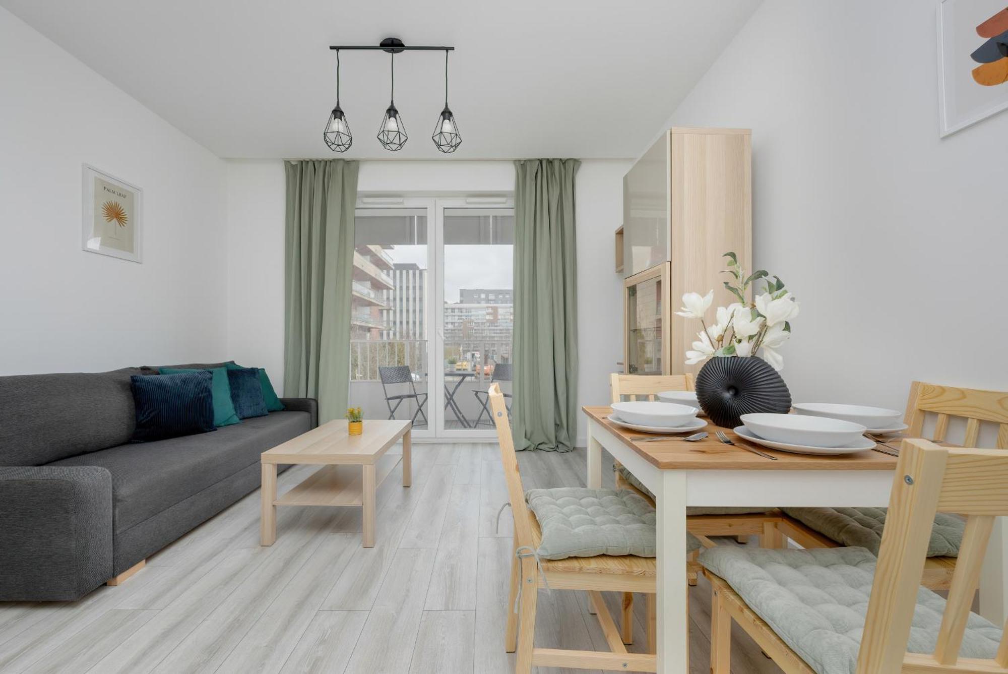 Apartamento Modern With Balcony & Parking Mokotow By Renters