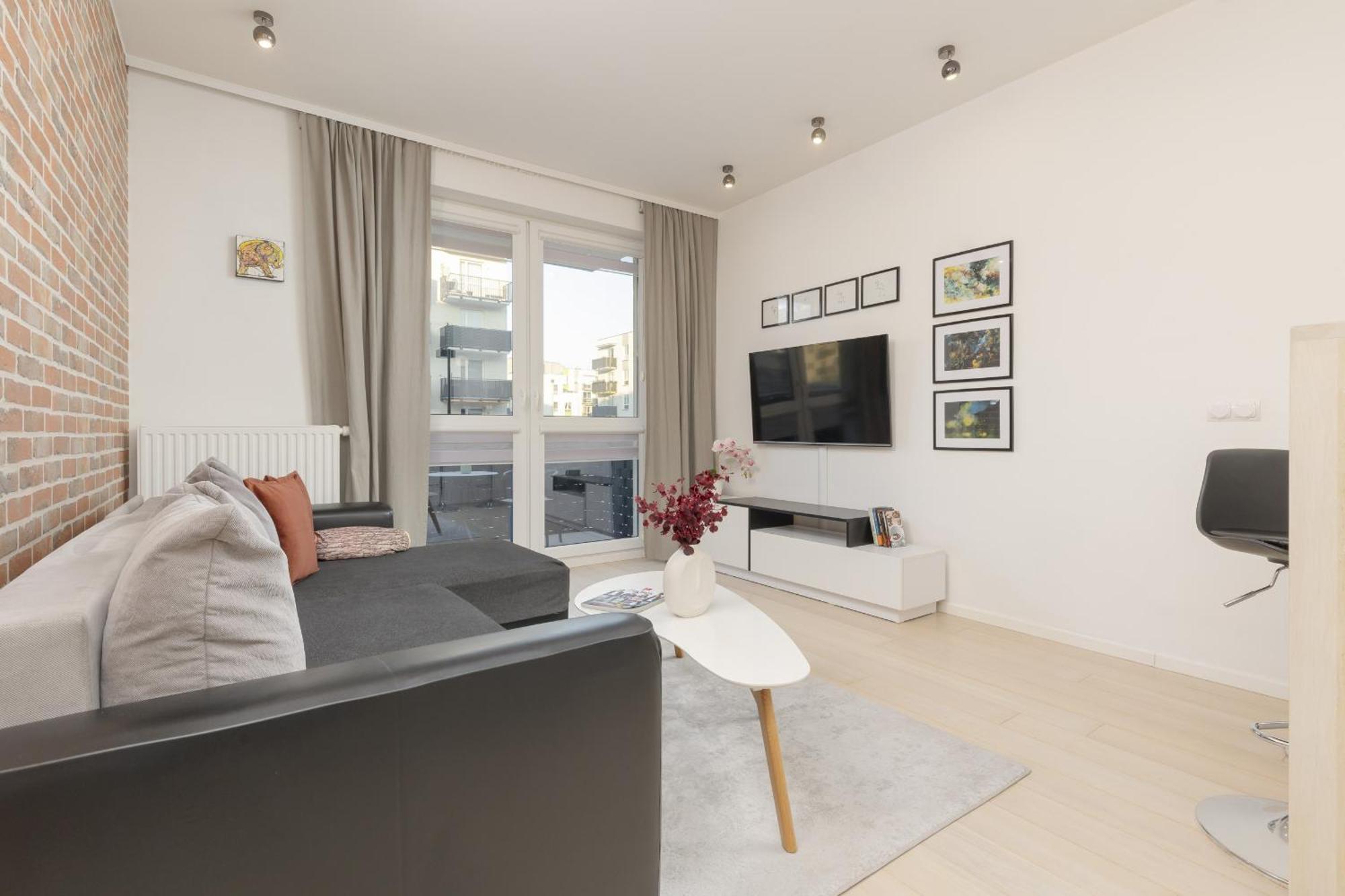 Subtle Colors In With Furnished Balcony By Renters Warsaw