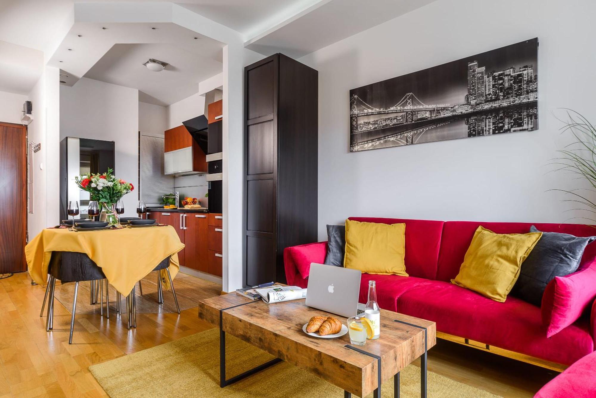 Apartment Lumina With Balcony Platinum Tower Warsaw