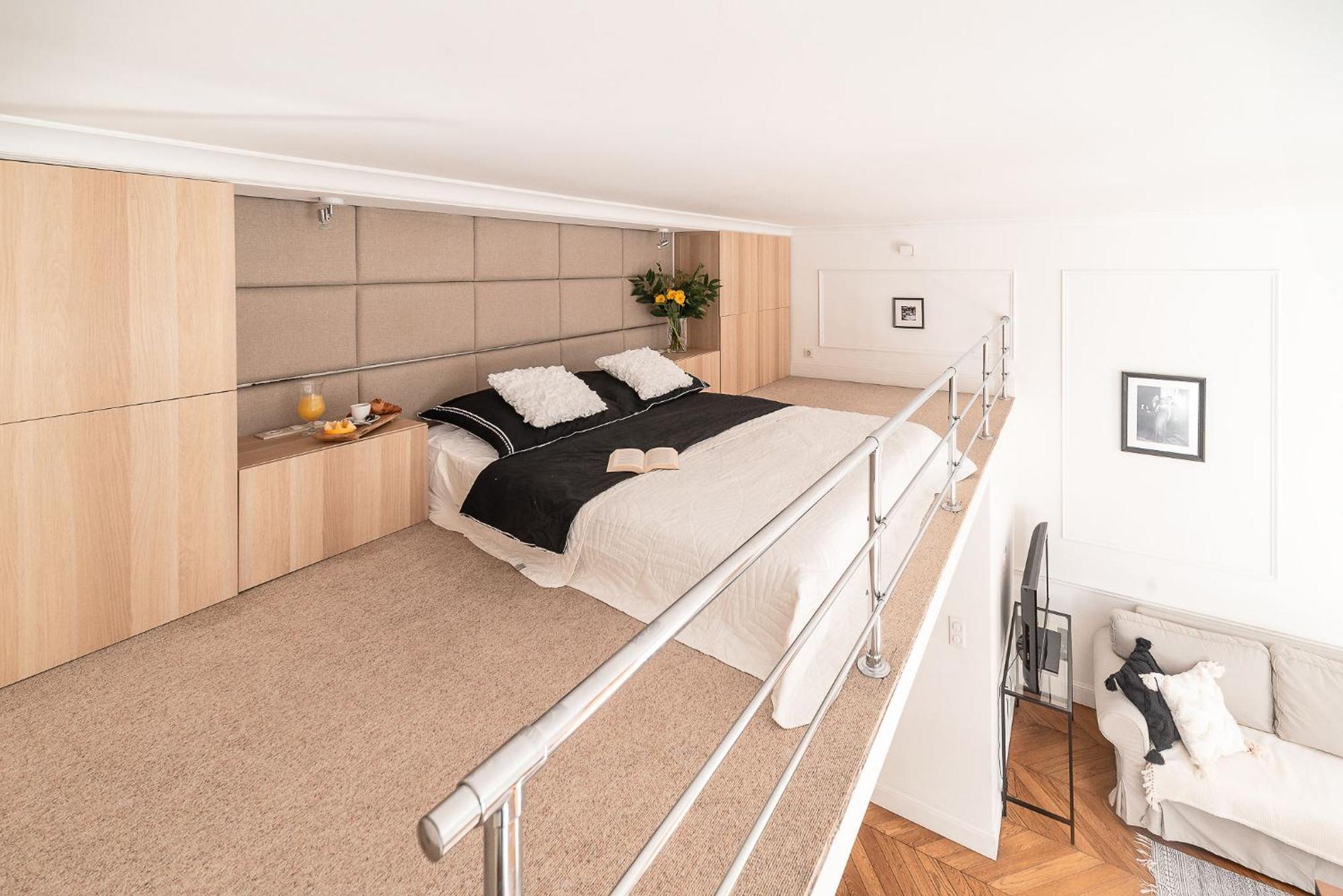 Apartment Modern Loft With Balcony Next To Mariott -600mbps Wifi *