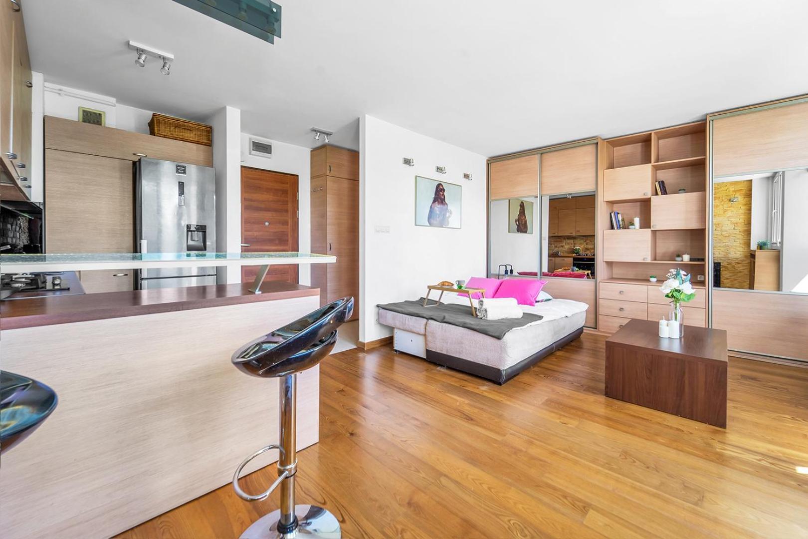 Markowska Studio - Stadion, Shops, Trams Nearby - By Rentujemy *