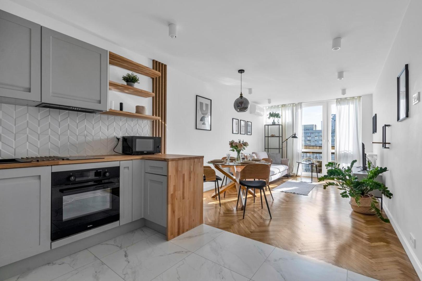 Apartment Wola - 13th Floor, View, Metro Nearby - By Rentujemy *