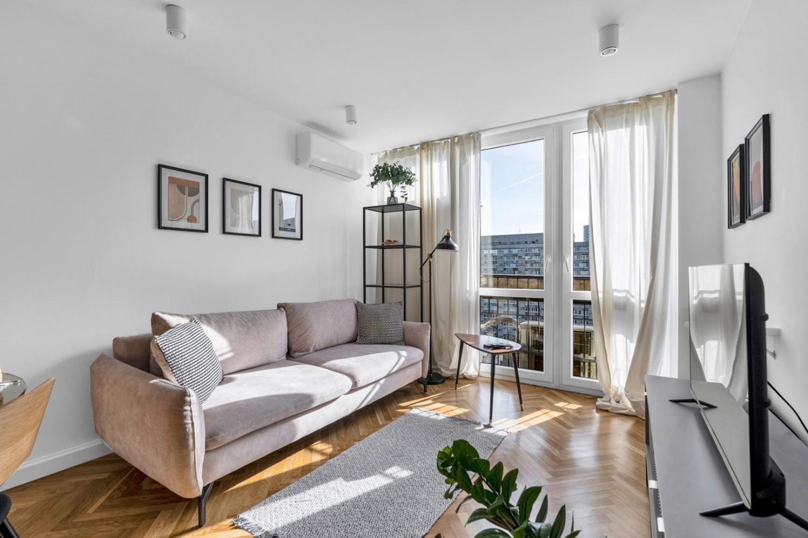 Wola - 13th Floor, View, Metro Nearby - By Rentujemy Apartment Warschau