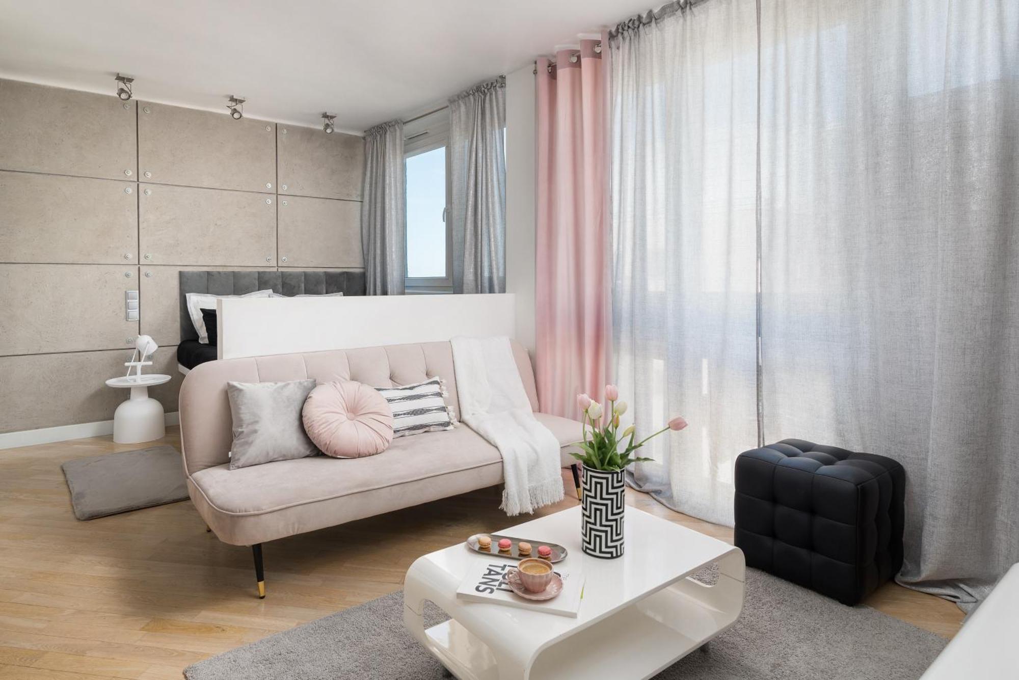 Apartment Air-conditioned Premium Loft Skyline Only 900 M To Station Warsaw