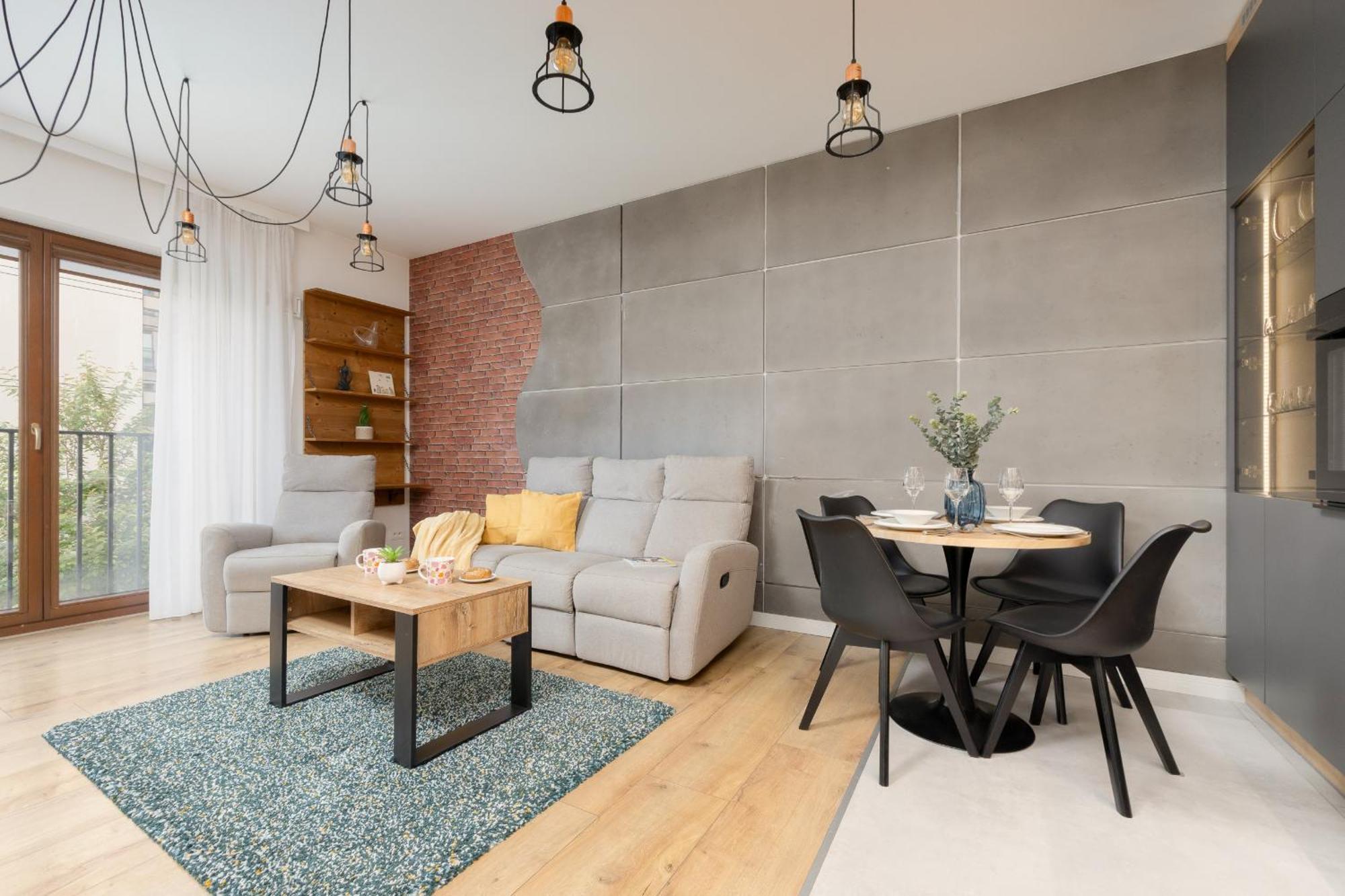 Apartment Przy Rzece Dla 2 Osob Z Parkingiem I Klimatyzacja W Warszawie By Rent Like *