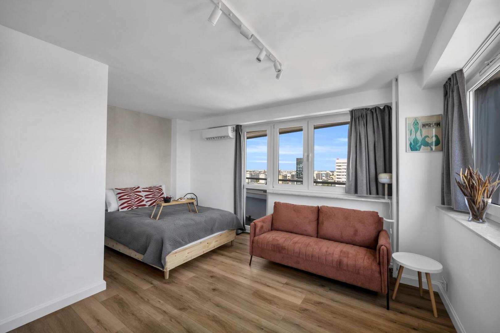 21st Floor Centrum - Balcony, View, Ac - By Rentujemy Apartment Warschau