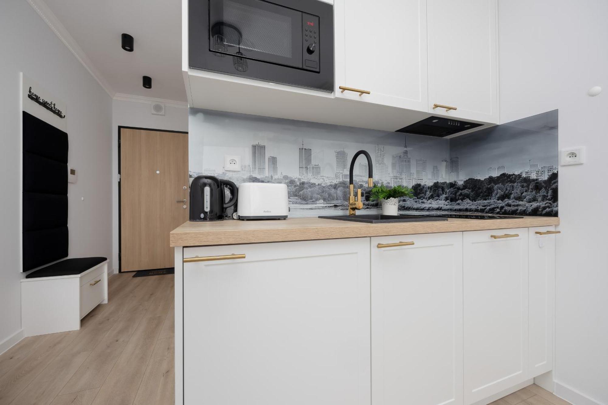 Modern Studio With Balcony By Rent Like Apartment Warsaw