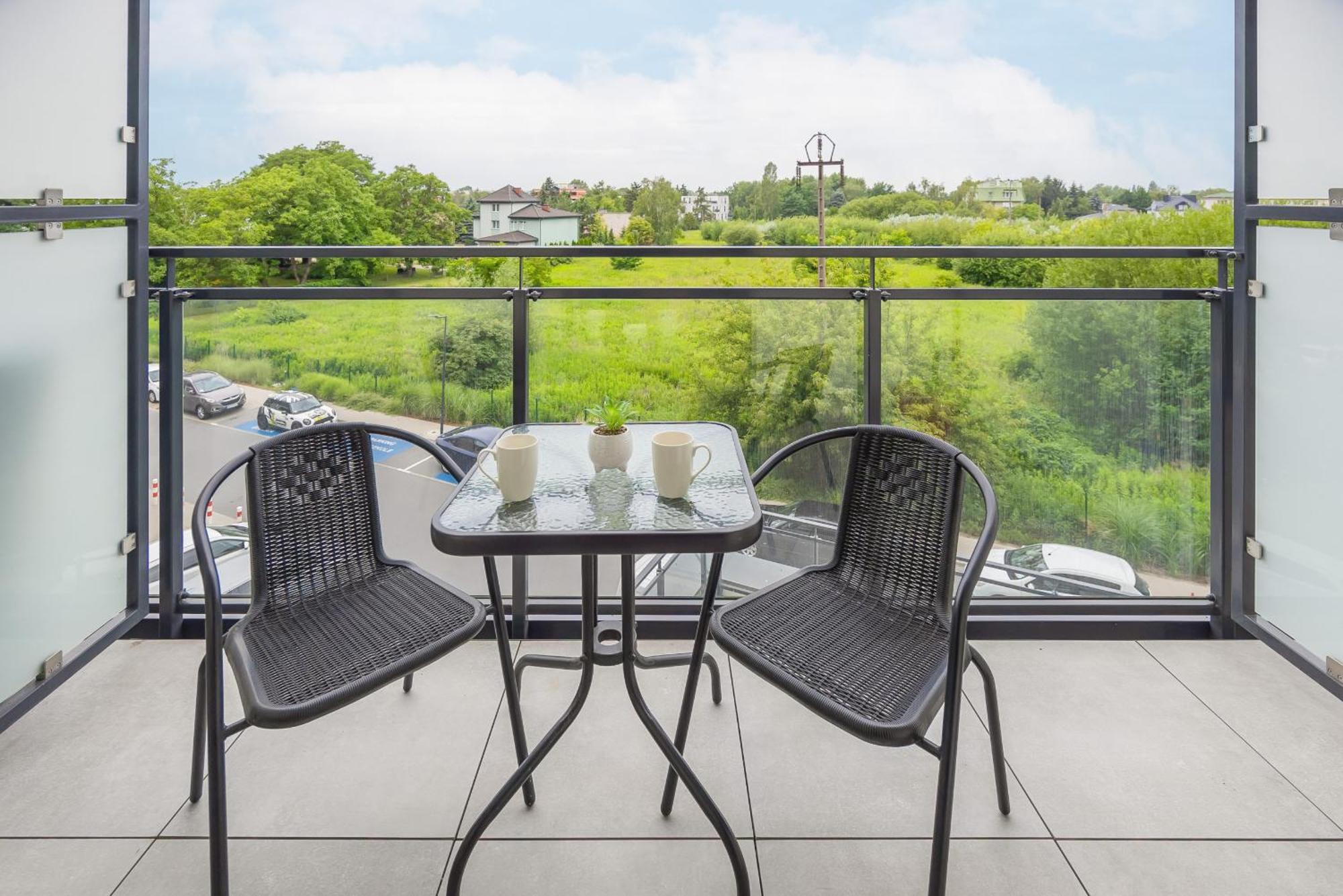 Modern Studio With Balcony By Rent Like Apartment Warsaw