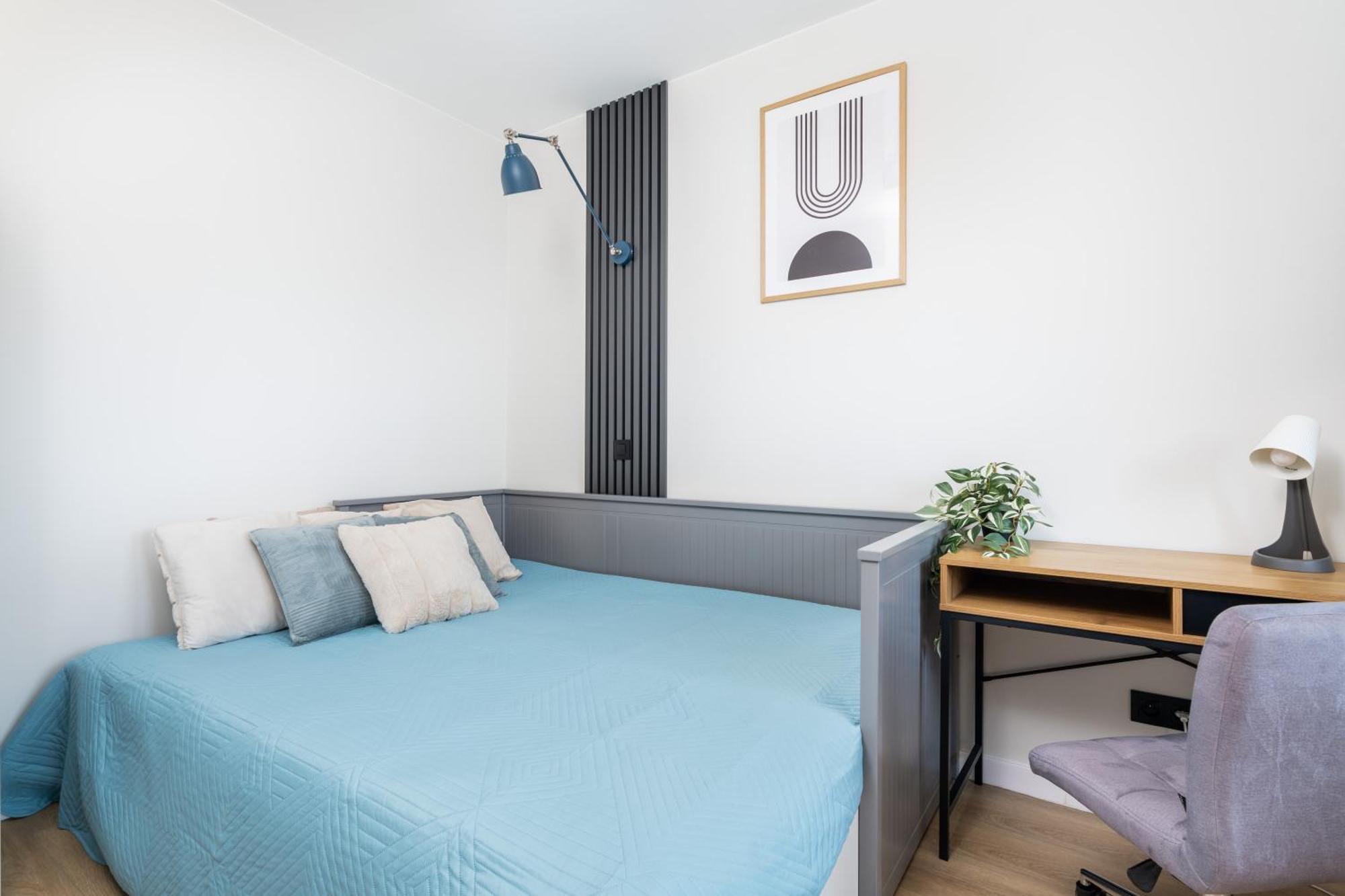Apartment Blue Matcha Premium Okopowa Warsaw