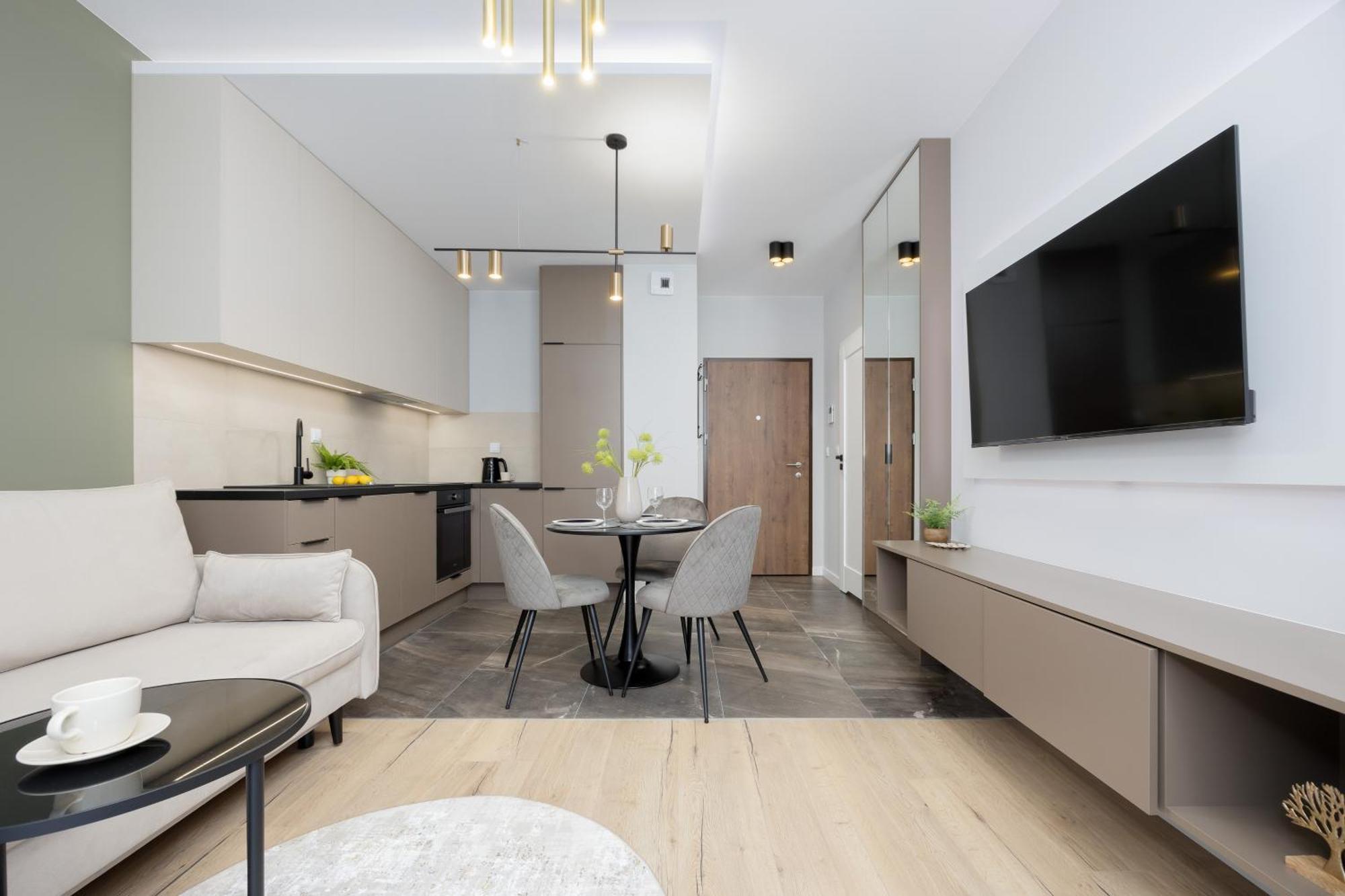 Piekne Studia Dla 3 Osob & Parking By Renters Apartamento