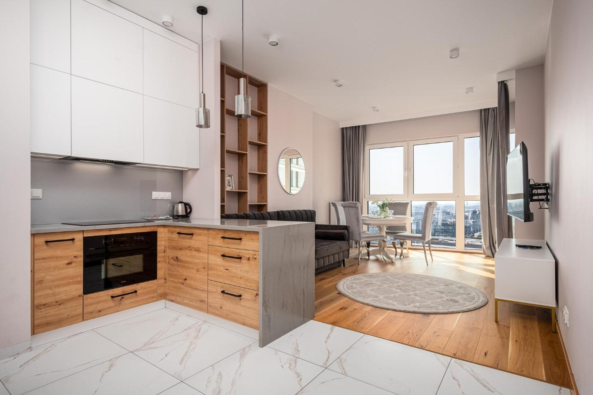 Kasprzaka 29 Wola Tower 3 Rooms, 80m2 16th Floor, Free Garage By Perfect Warsaw
