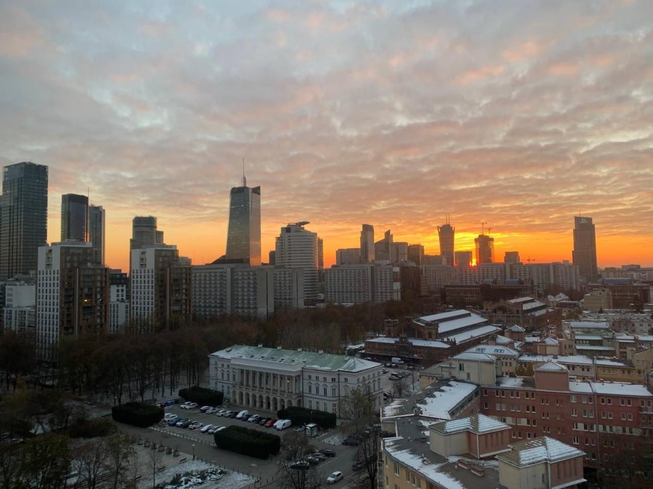 с видом, центр варшавы Apartament Warszawa