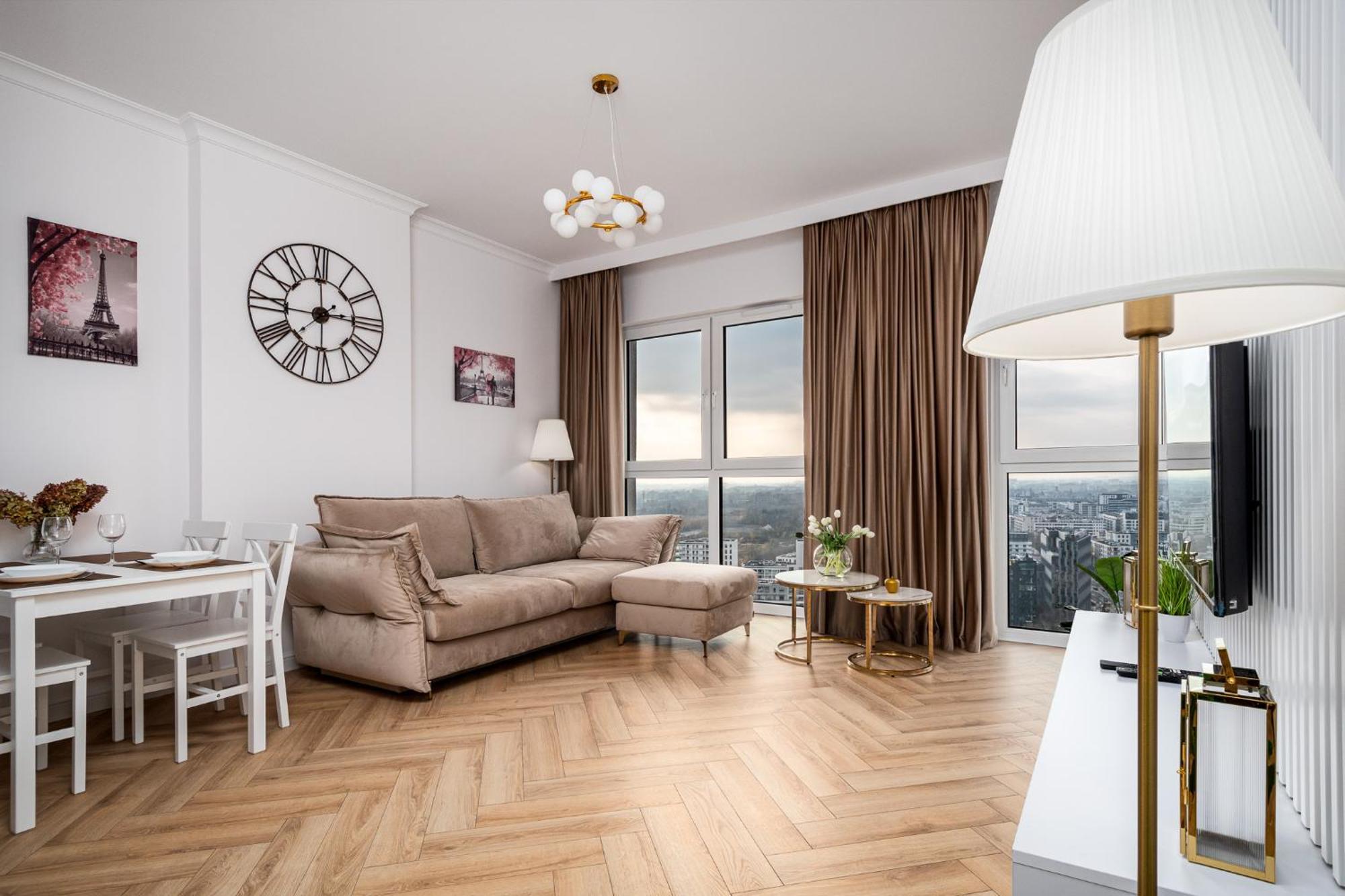 Panorama Viev 22th Floor Free Garage By Perfect 2211 Warsaw