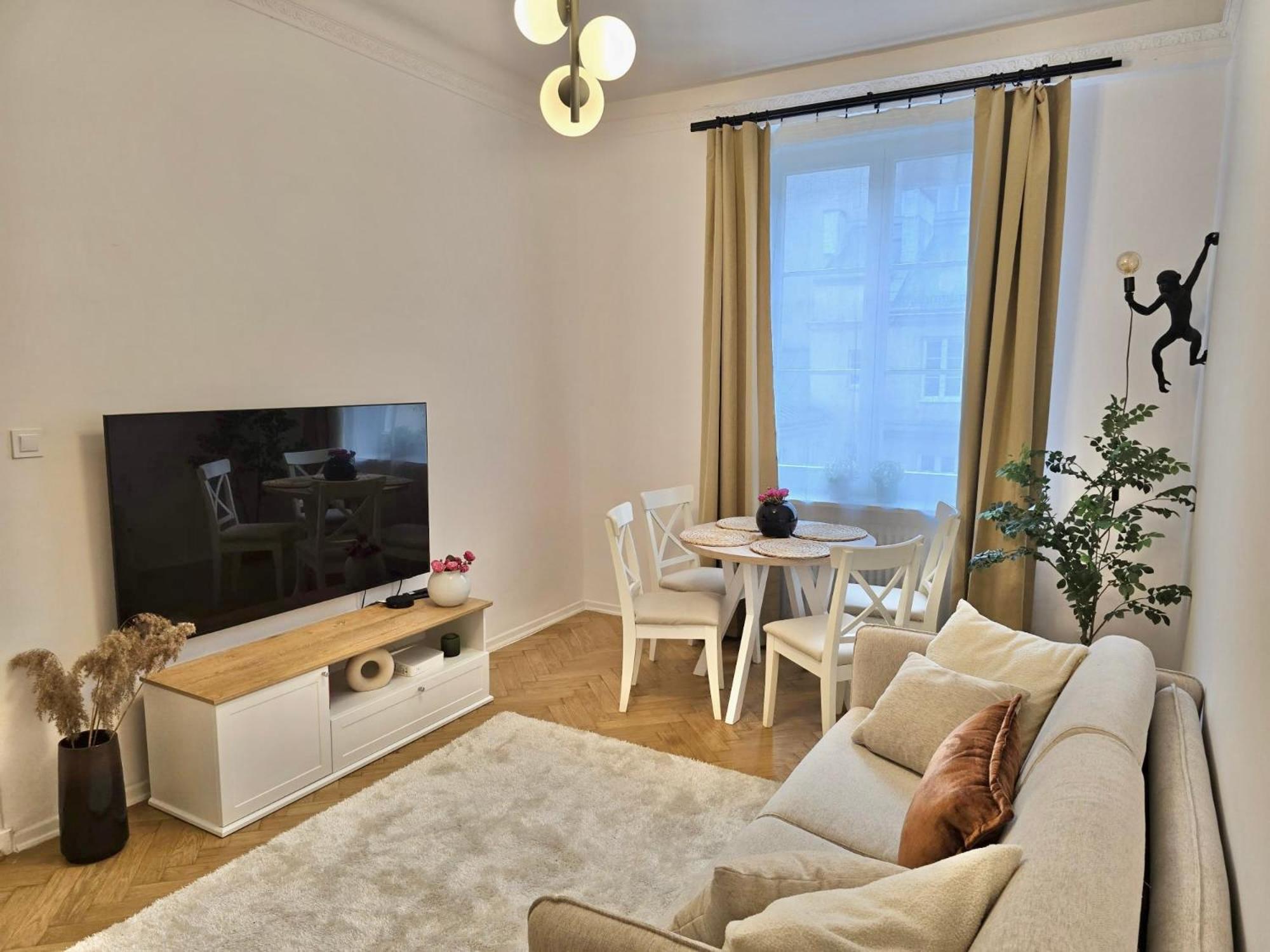 Widok 53m2, Centrum Warszawy, Darmowy Parking Apartment *