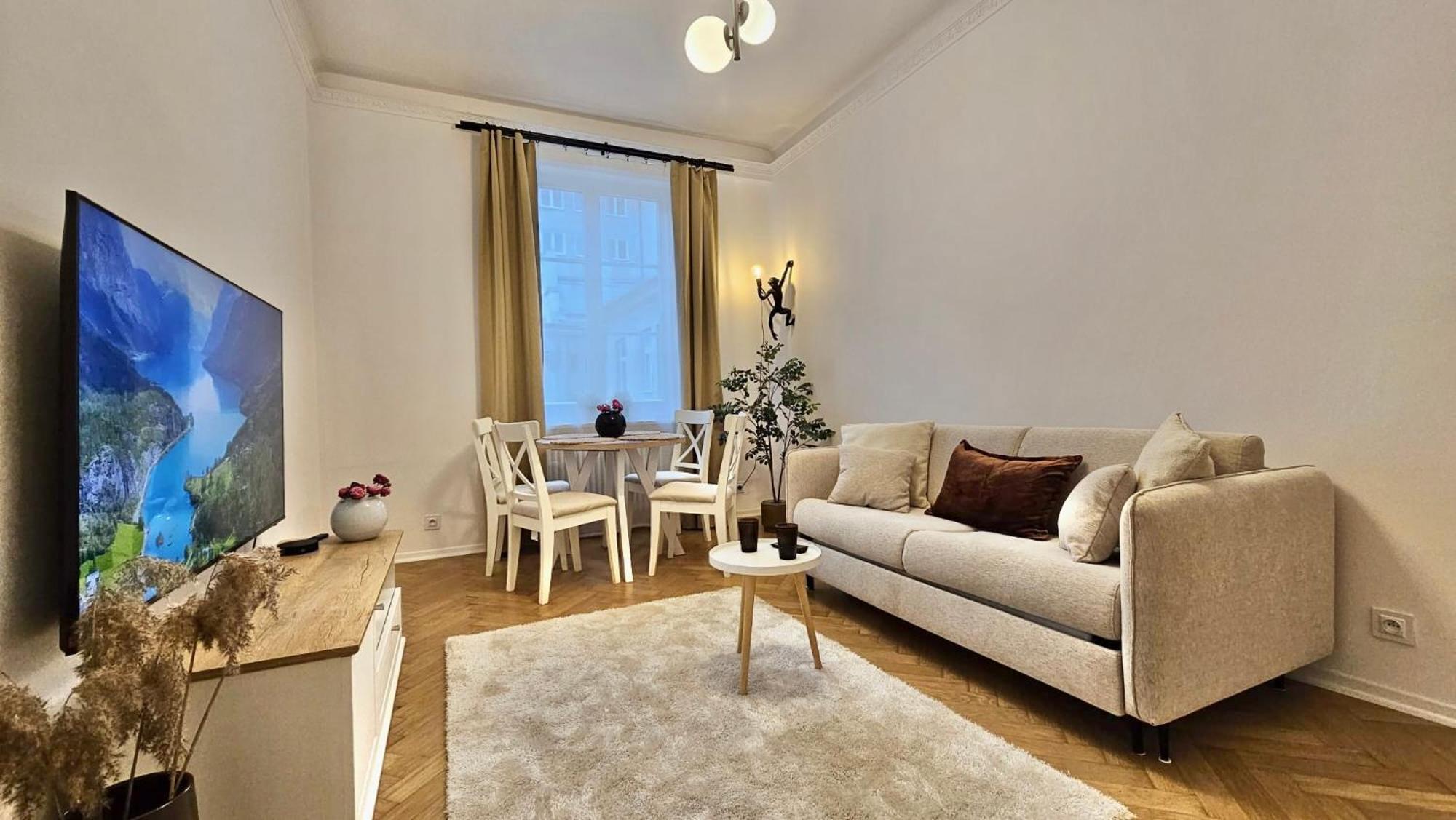 Widok 53m2, Centrum Warszawy, Darmowy Parking Apartment