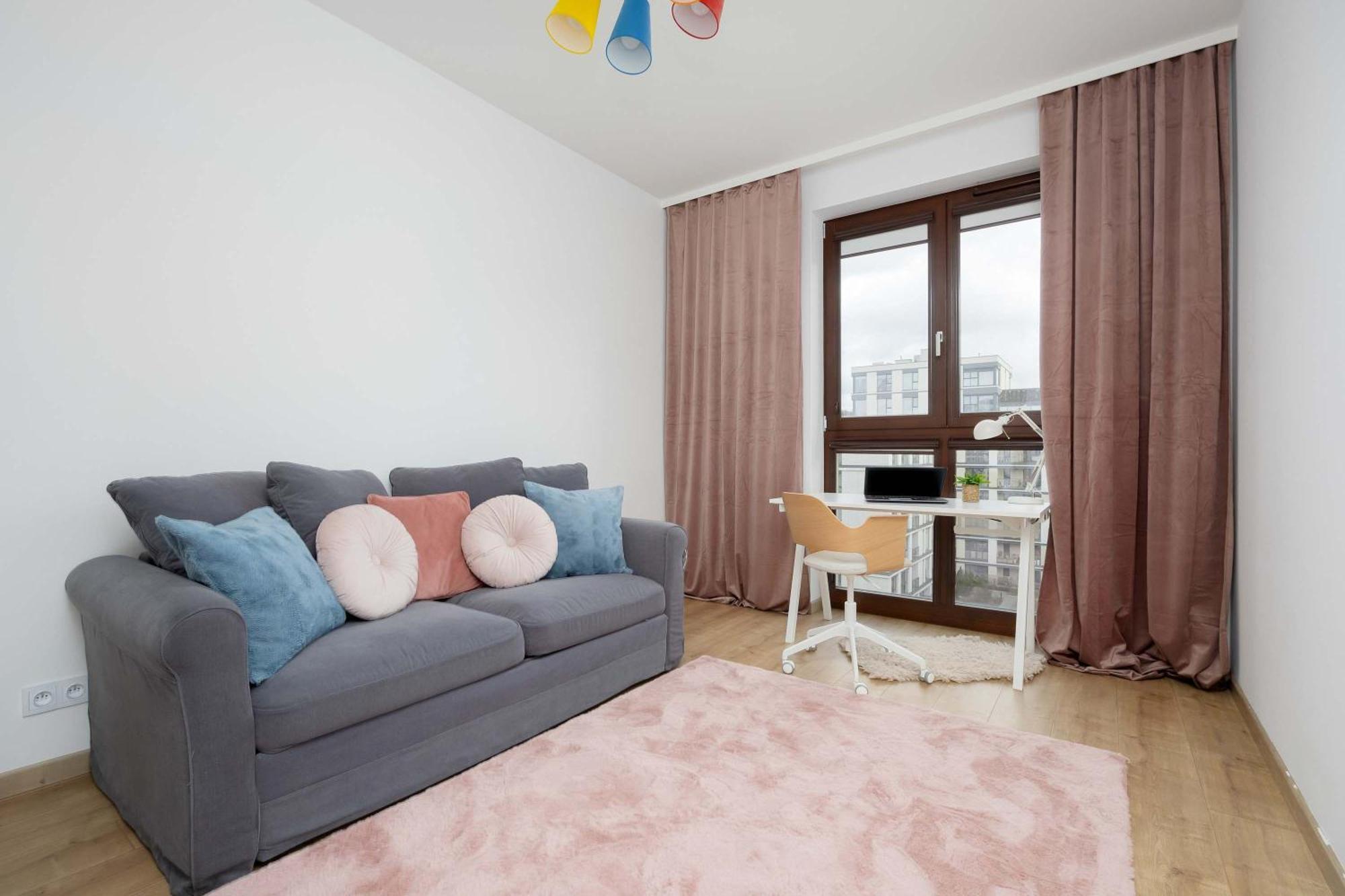 Family With Air Conditioning And Parking In Warsaw's Mokotow District By Renters Apartment Warsaw