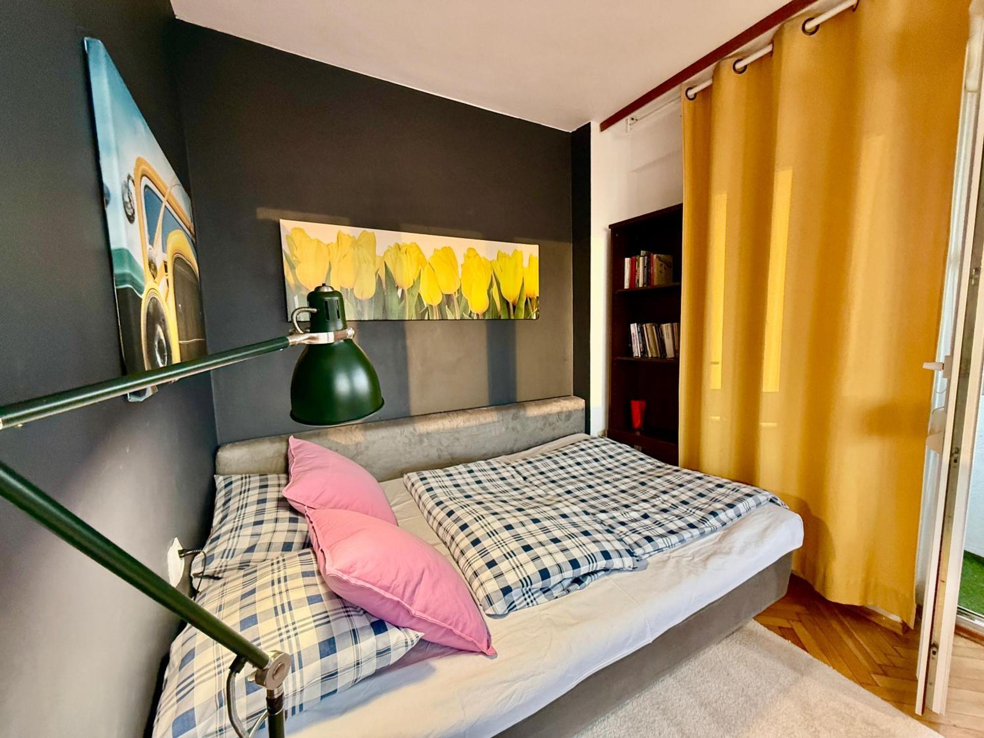 Apartment Super Yellow 2x Metro Fast Wifi 1 Gbs Netflix Panorama Miasta Warsaw
