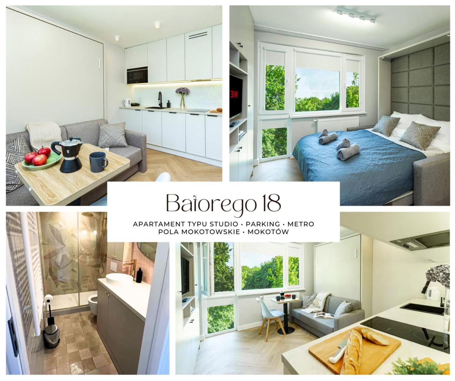 Batorego Grey - Stacja Metra 300m - Bezplatny Parking Apartment