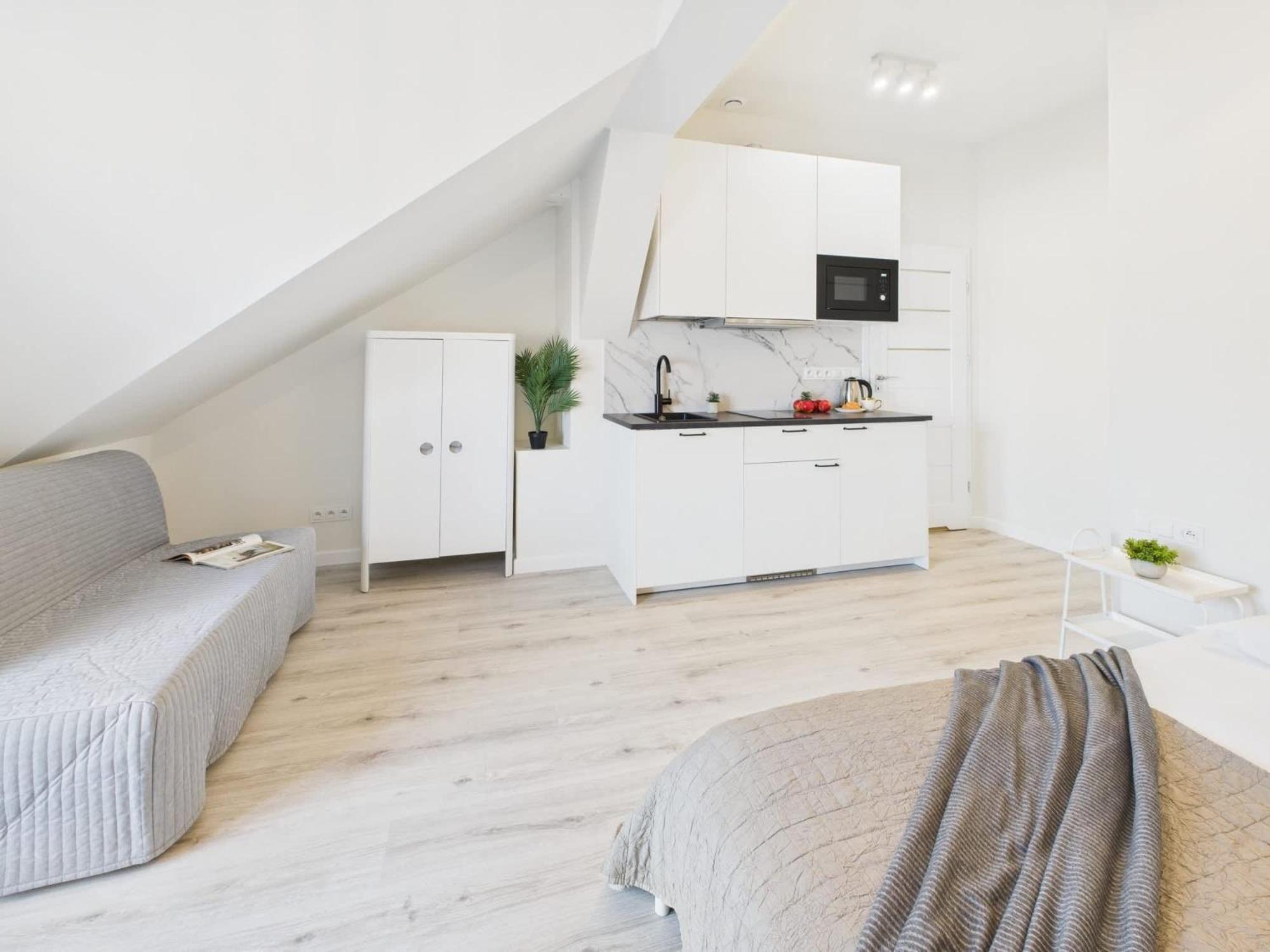 Bright With Air Conditioning Near The Copernicus Science Center In By Renters Apartment *