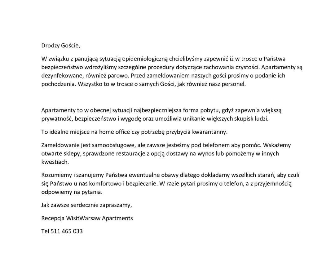 Apartment New, Targowa 21 By Visitwarsaw Warsaw